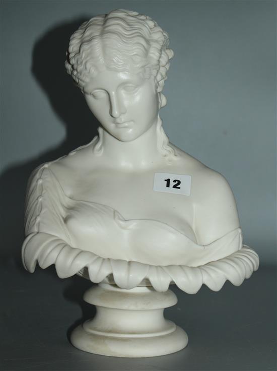 Victorian Parian bust of Clytie